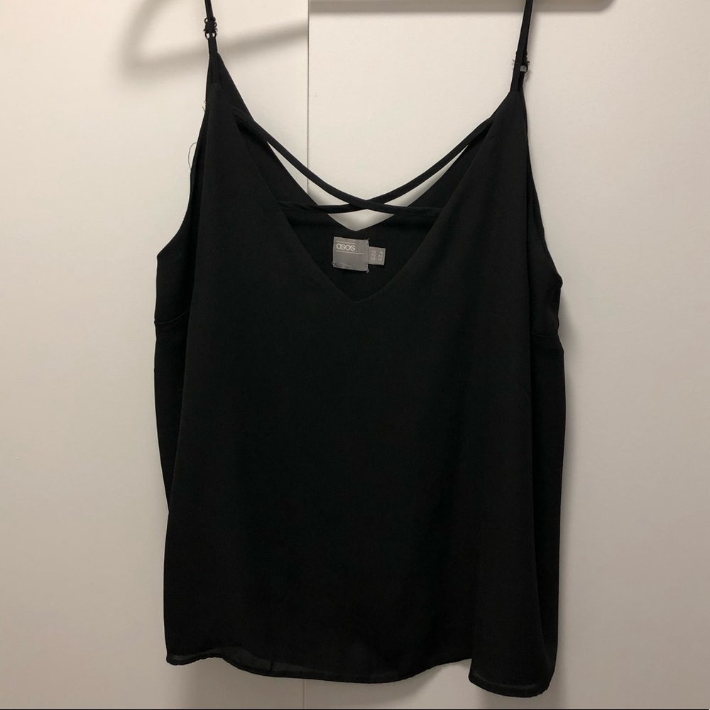 ASOS cross-front cami blouse
